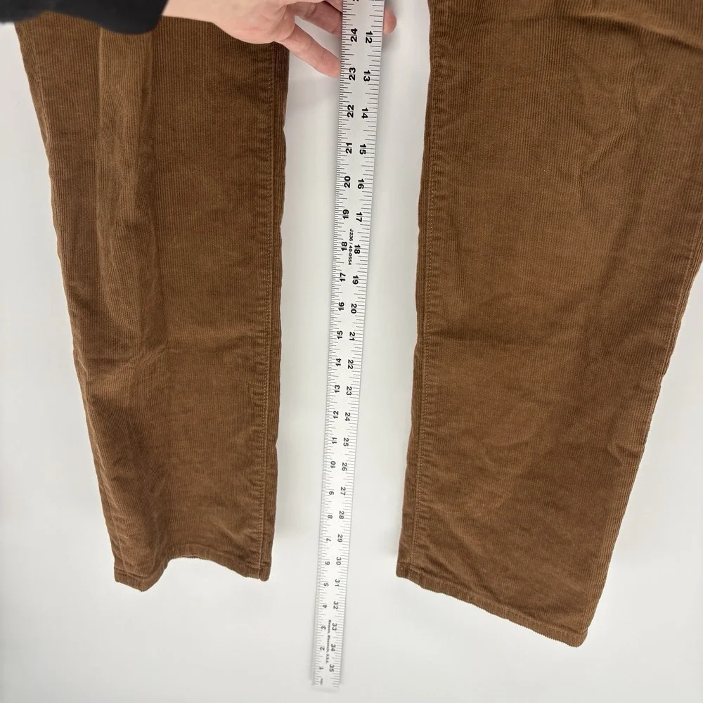 J.Crew Slim Flex Fit Corduroy Pants Casual Stretch Brown Men 34x31‎